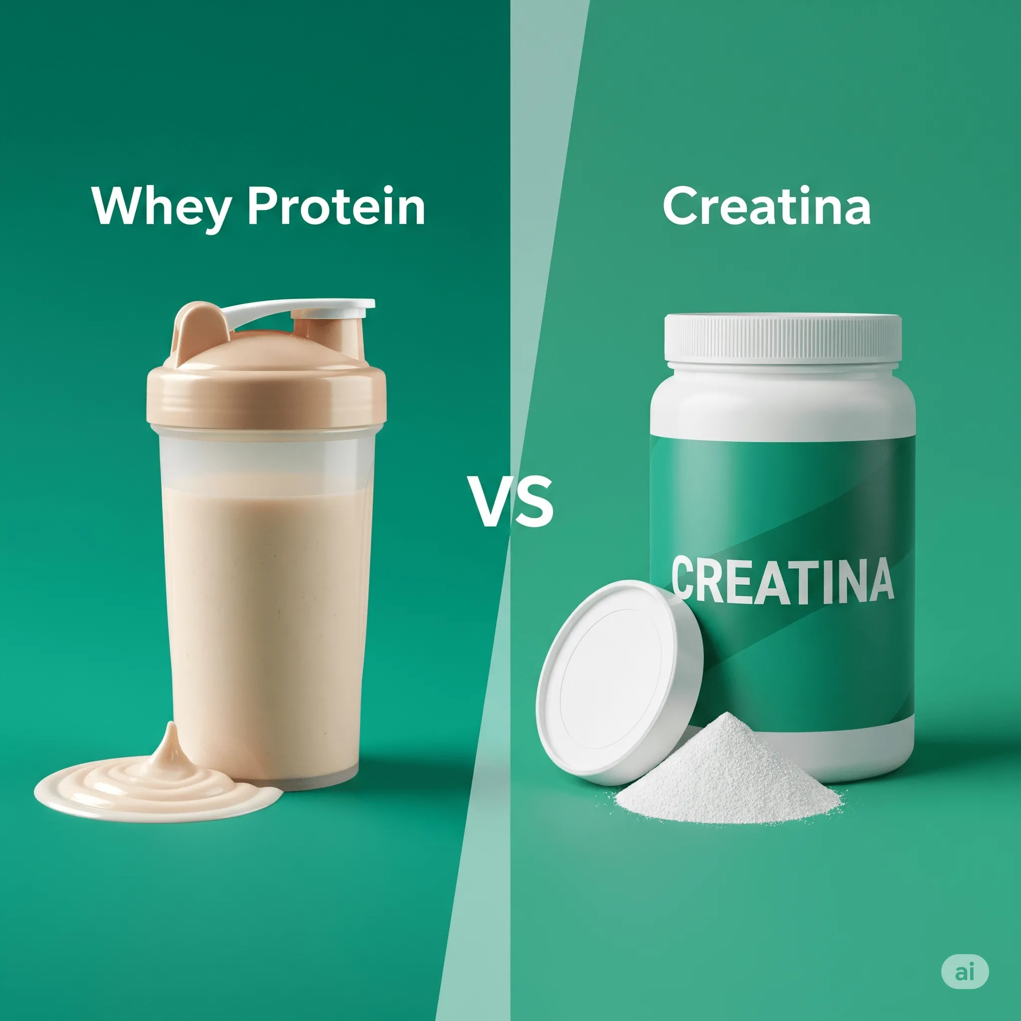 Whey Protein vs. Creatina