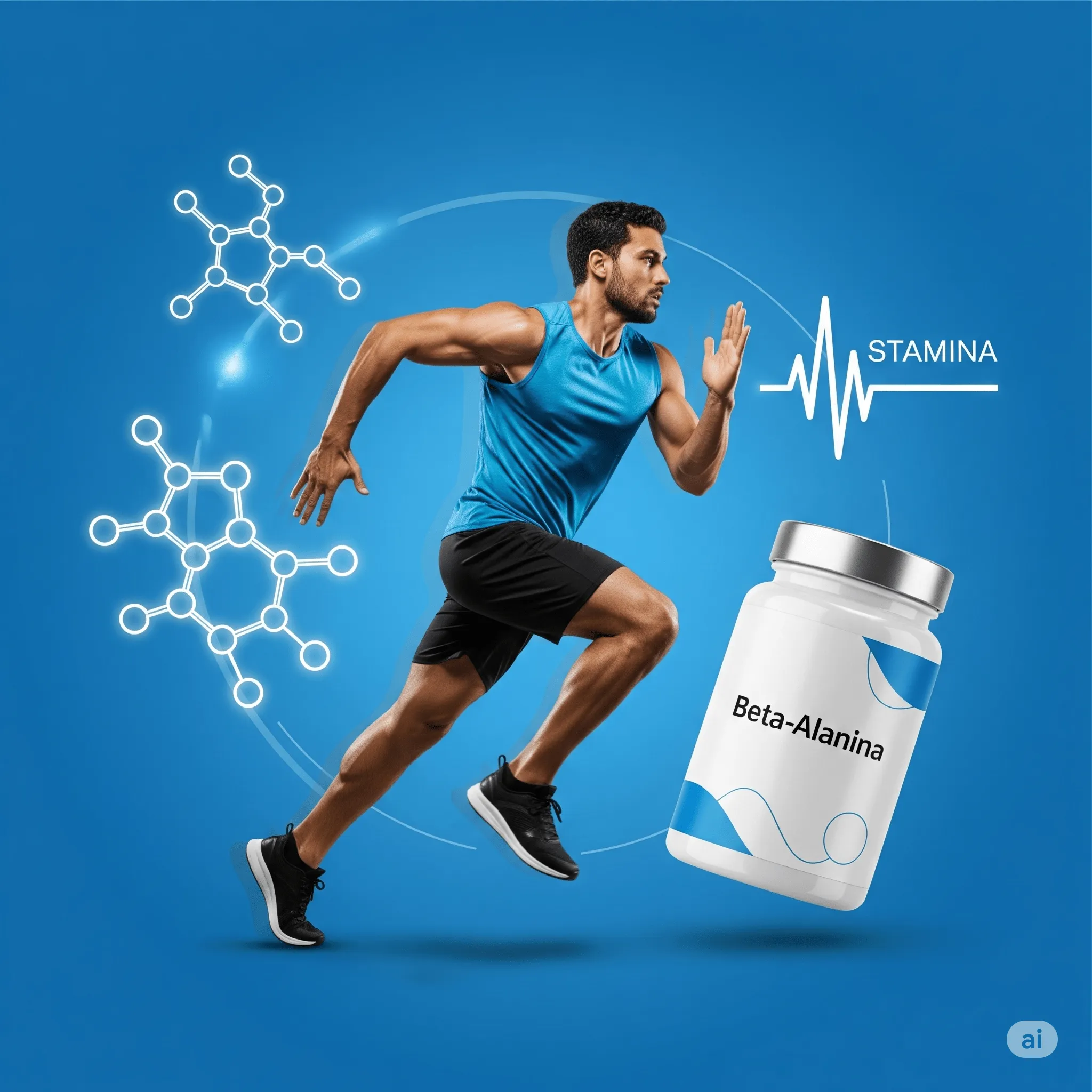 Atleta treinando com alta intensidade representando resistência muscular e performance